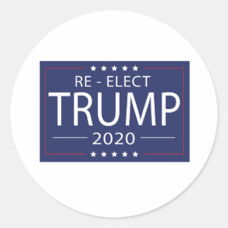 Trump wiederwählen 2020  runder aufkleber