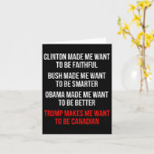 Trump Will mir, politisch für Kanada Spaß zu haben Karte (Gelbe Blume)