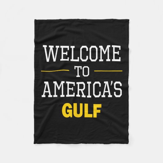 Trump Willkommen am Golf von Amerika 1 Fleecedecke (Vorderseite)