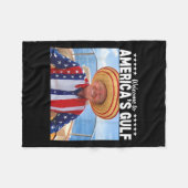 Trump willkommen am Golf von Amerika 2 Fleecedecke (Vorderseite (Horizontal))