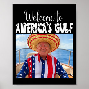 Trump willkommen beim amerikanischen Golf-Funny Tr Poster