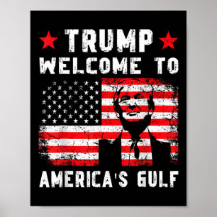 Trump willkommen im amerikanischen Golf-Funny Trum Poster