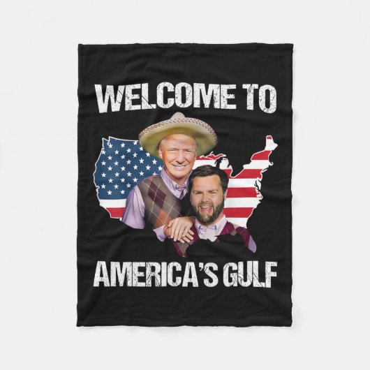 Trump willkommen in Amerikas Trump-Schwung am Golf Fleecedecke (Vorderseite)