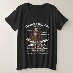 Trump-Wind ist mit dem Geburtsland Wh-Filmen am Di Große Größe T-Shirt