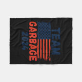 Trump Wir haben es Team Garbage Trump gewann wiede Fleecedecke (Vorderseite (Horizontal))