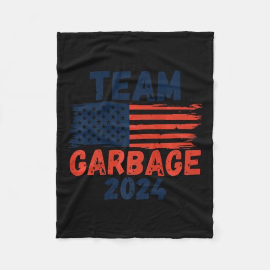 Trump Wir haben es Team Garbage Trump gewann wiede Fleecedecke (Vorderseite)