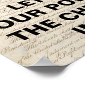 Trump Wir Karo und Balancen Protest Poster (Ecke)