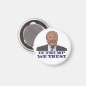Trump: Wir vertrauen Magnet (Vorderseite/Rückseite)