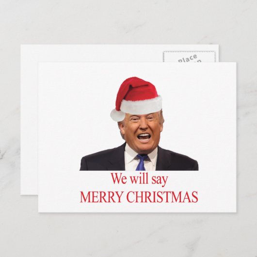 Trump: Wir werden frohe Weihnachten sagen (Vorne/Hinten)