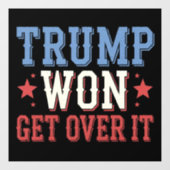 Trump wird 2024 überwinden fensteraufkleber (Blatt)