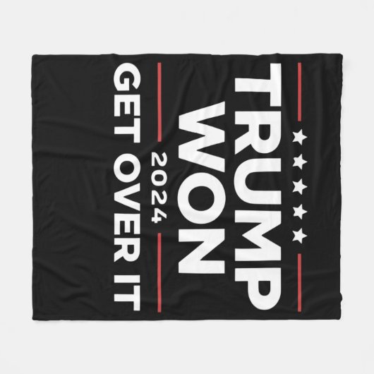 Trump wird 2024 überwinden fleecedecke (Vorderseite (Horizontal))