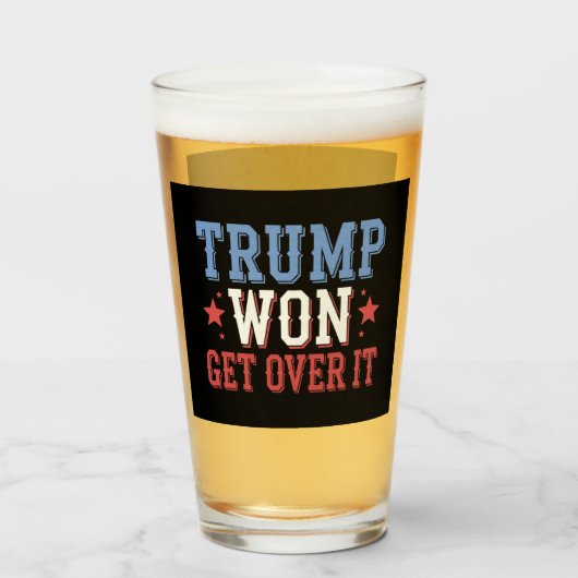 Trump wird 2024 überwinden glas (Vorne (Gefüllt))