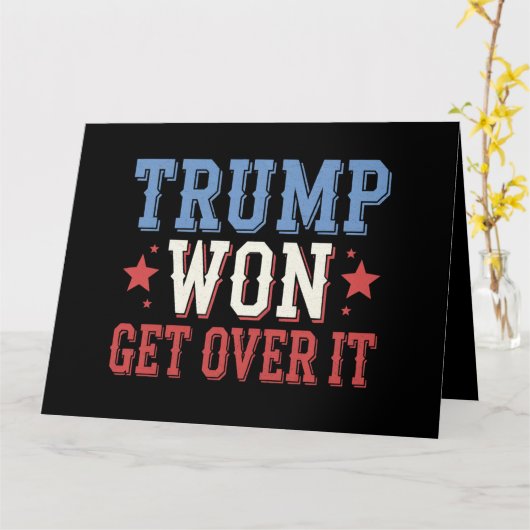 Trump wird 2024 überwinden karte (Gelbe Blume)