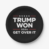 Trump wird 2024 überwinden pappteller (Vorderseite)