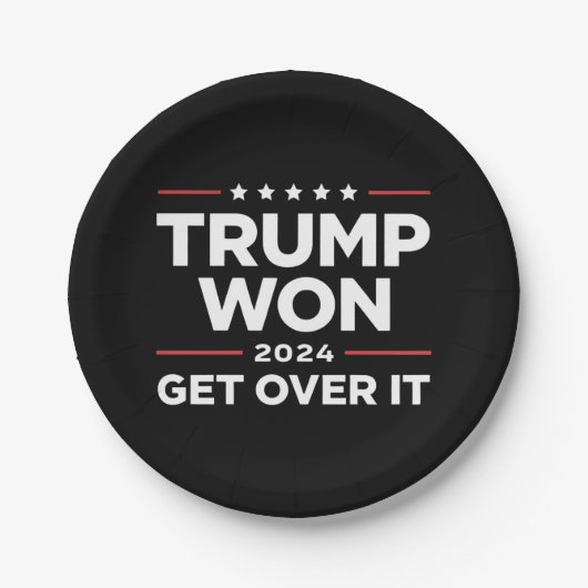 Trump wird 2024 überwinden pappteller (Vorderseite)