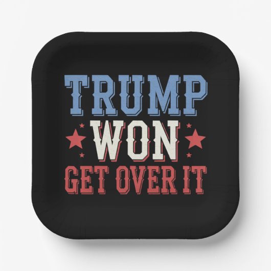 Trump wird 2024 überwinden pappteller (Vorderseite)