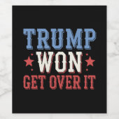 Trump wird 2024 überwinden weinetikett (Einzelnes Label)