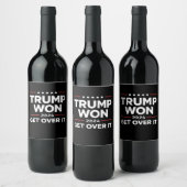 Trump wird 2024 überwinden weinetikett (Flaschen)