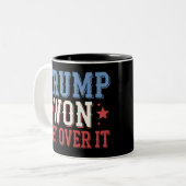 Trump wird 2024 überwinden zweifarbige tasse (Vorderseite Links)