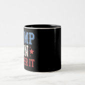 Trump wird 2024 überwinden zweifarbige tasse (Mittel)