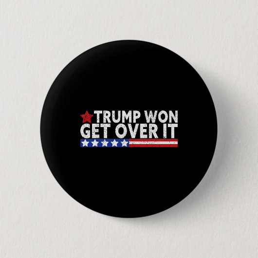 Trump wird die Fahne der USA von 2028 überwinden Button (Vorderseite)