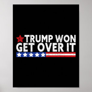 Trump wird die Fahne der USA von 2028 überwinden Poster