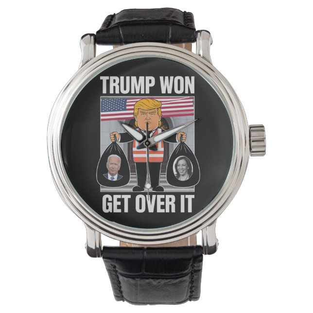 Trump wird die Wahl zum Maga-Won 2024 überstehen Armbanduhr (Vorderseite)