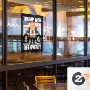 Trump wird die Wahl zum Maga-Won 2024 überstehen Fensteraufkleber