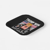 Trump wird die Wahl zum Maga-Won 2024 überstehen Pappteller (Gewinkelt)