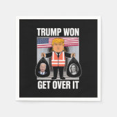 Trump wird die Wahl zum Maga-Won 2024 überstehen Serviette (Vorderseite)
