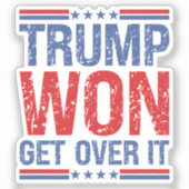 Trump wird es überwinden aufkleber (Vorderseite)