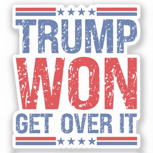 Trump wird es überwinden aufkleber (Vorderseite)