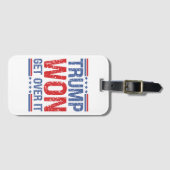 Trump wird es überwinden gepäckanhänger (Vorderseite (Horizontal))