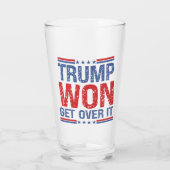 Trump wird es überwinden glas (Rückseite)