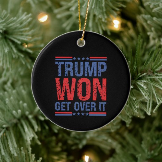 Trump wird es überwinden keramik ornament (Baum)