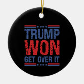 Trump wird es überwinden keramik ornament (Vorne)