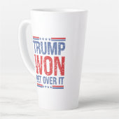 Trump wird es überwinden milchtasse (Linke Ecke)