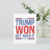 Trump wird es überwinden postkarte (Stehend Vorderseite)