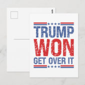 Trump wird es überwinden postkarte (Vorne/Hinten)