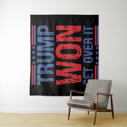 Trump wird es überwinden wandteppich (Beispiel)