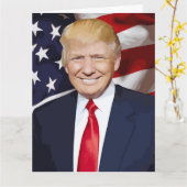 TRUMP WIRD GUT GREETING CARDS KARTE (Gelbe Blume)