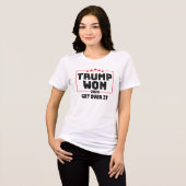 Trump wird überwinden - Amerika zu einer großen Wa Tri-Blend Shirt (Vorderseite voll)