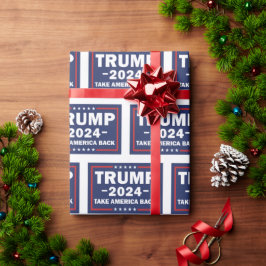 Trump wirft Papier zurück nach Amerika Geschenkpapier
