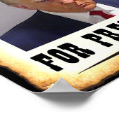 Trump Wollte für Präsident Poster (Ecke)