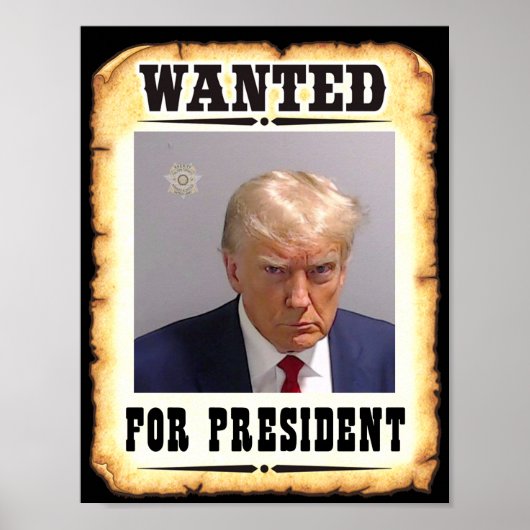 Trump Wollte für Präsident Poster (Vorne)