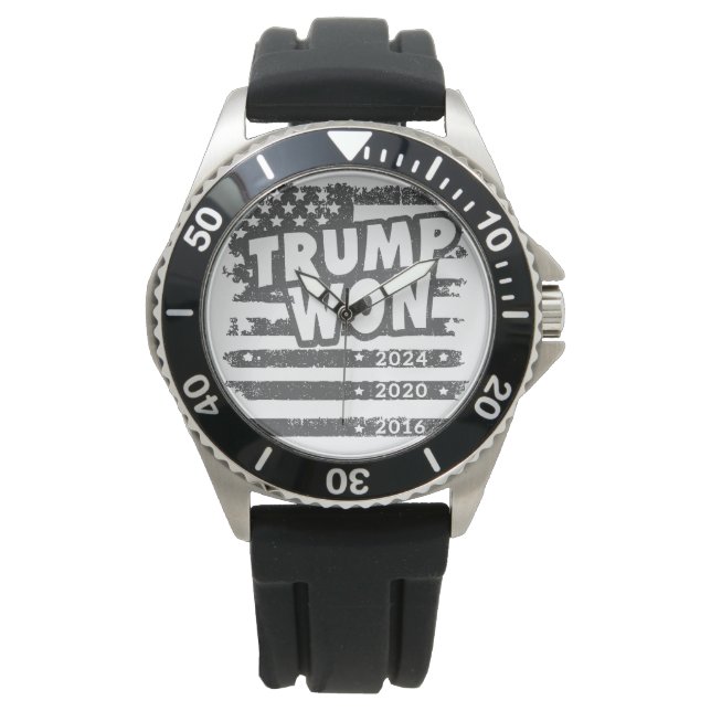 Trump Won 2024 Armbanduhr (Vorderseite)