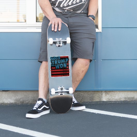 Trump Won 2024 Aufkleber (Skater)