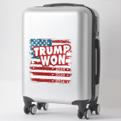 Trump Won 2024 Aufkleber (Koffer)