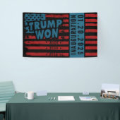 Trump Won 2024 Banner (Messeveranstaltung)