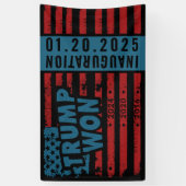 Trump Won 2024 Banner (Vertikal)